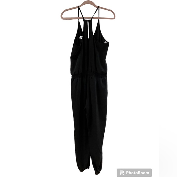 A New York black and white striped side jumping romper M - Picture 3 of 8